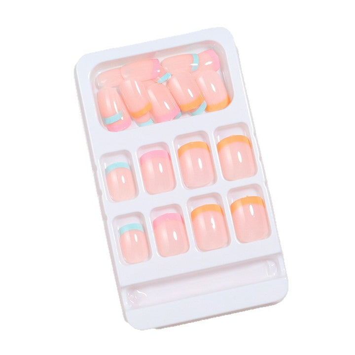 Premium Gradient French Tip Press-On Nail Set Kalsten