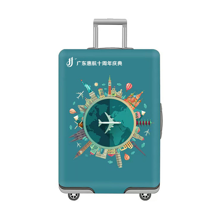 Unisex Suitcase with Creative World Travel Design Kalsten