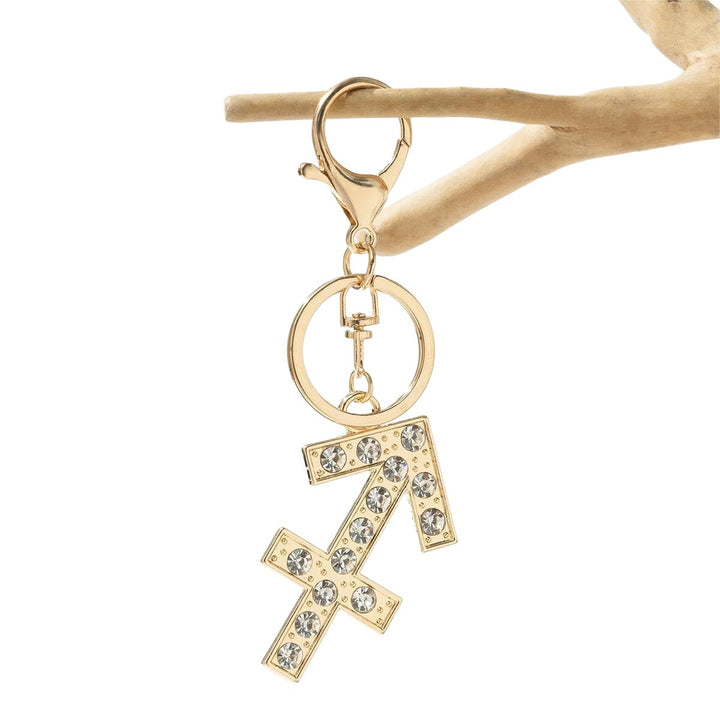 Keychain with Sparkling Bull Symbol Kalsten