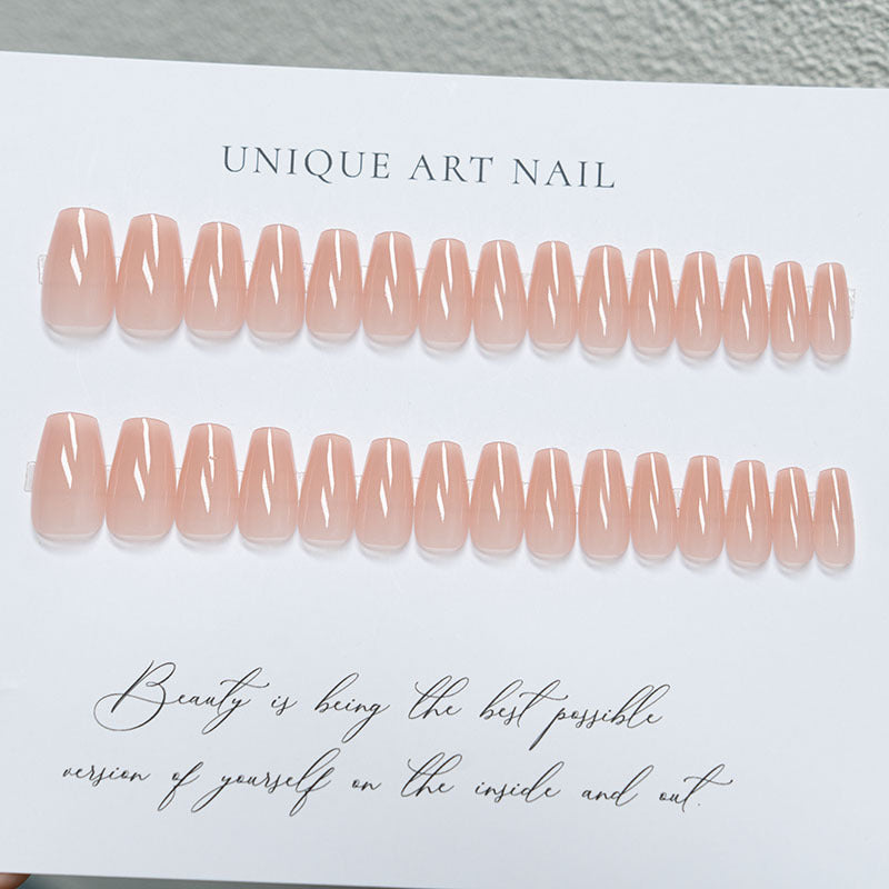Natural Gel Press-On Nail Set