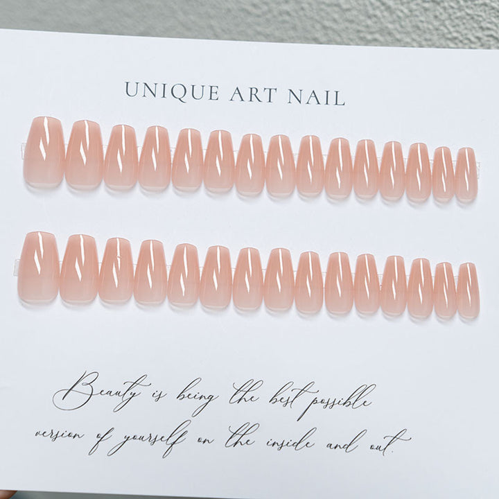 Natural Gel Press-On Nail Set