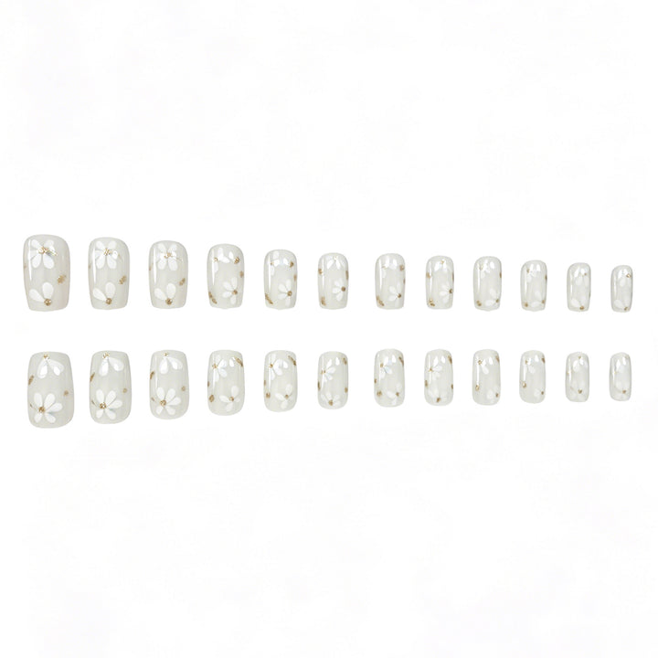 Floral Decorated Acrylic Nail Art Extensions Kalsten