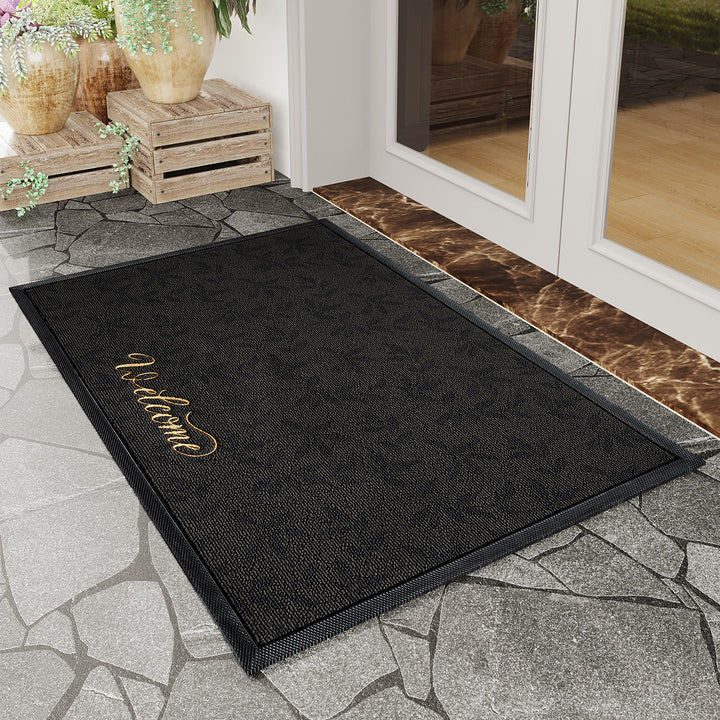 Elegant Textured Welcome Mat