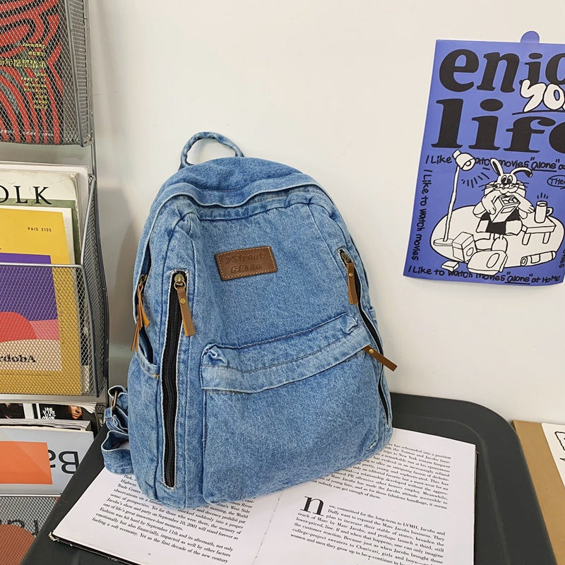 Stylish Denim Backpack Kalsten