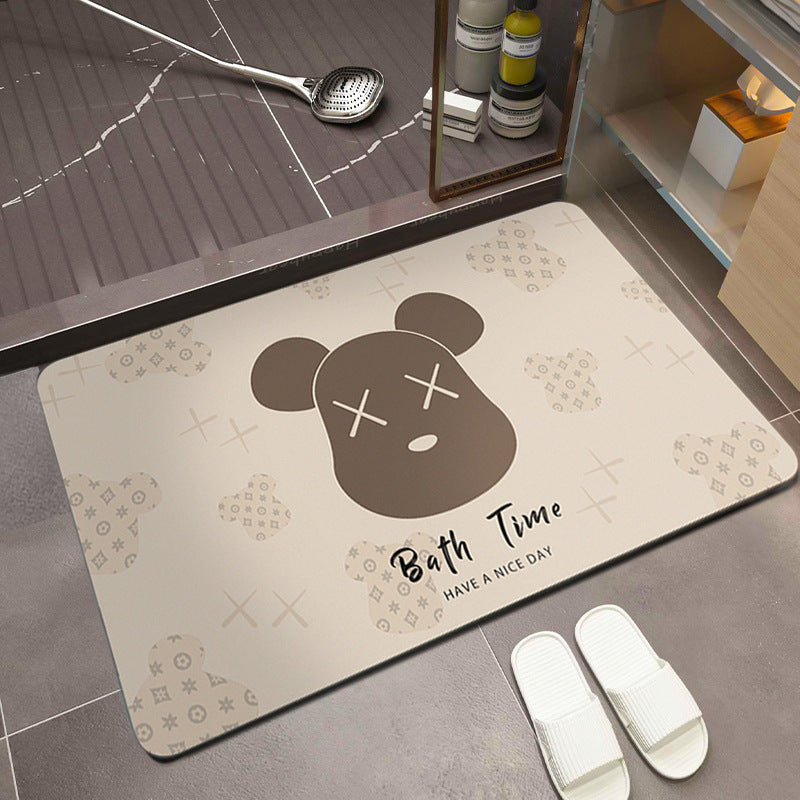 Cartoon-Themed Absorbent Bath Mat Kalsten
