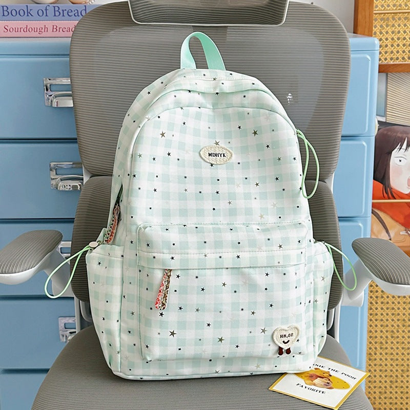 Stylish Checkered Mini Backpack Kalsten