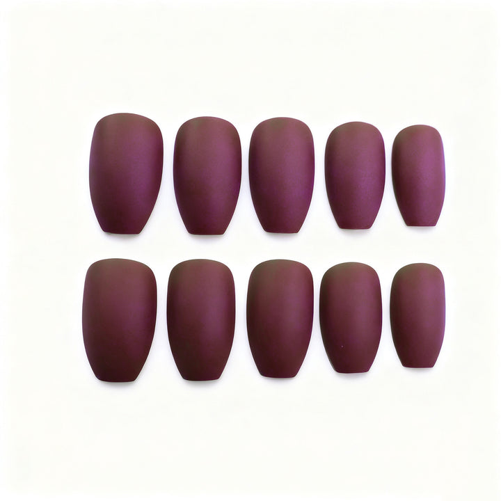 Elegant Matte Finish Nail Enhancements Kalsten