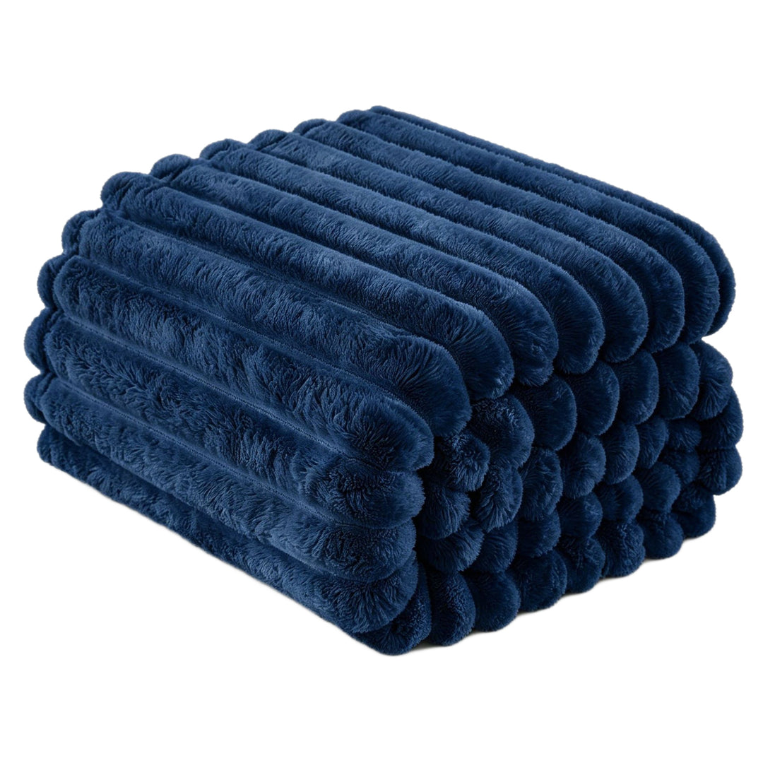 Plush Textured Throw Blanket