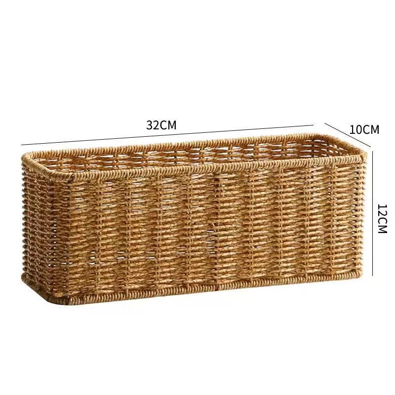 Rectangular Handwoven Storage Basket Kalsten
