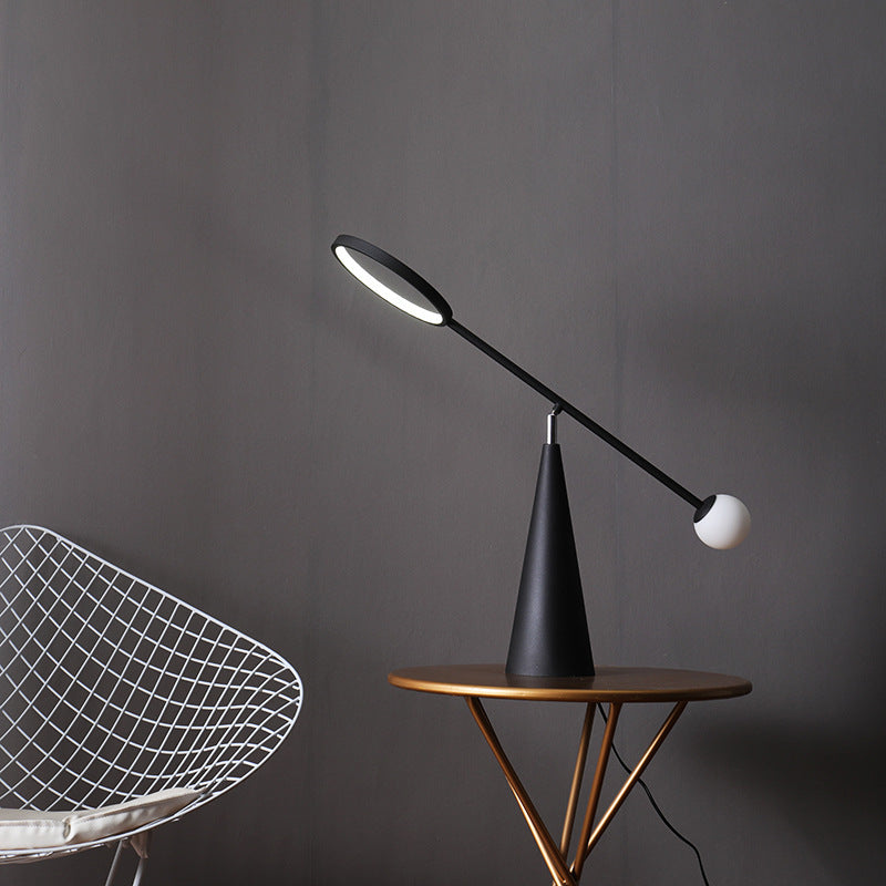 Modern Adjustable Desk Lamp with Geometric Base