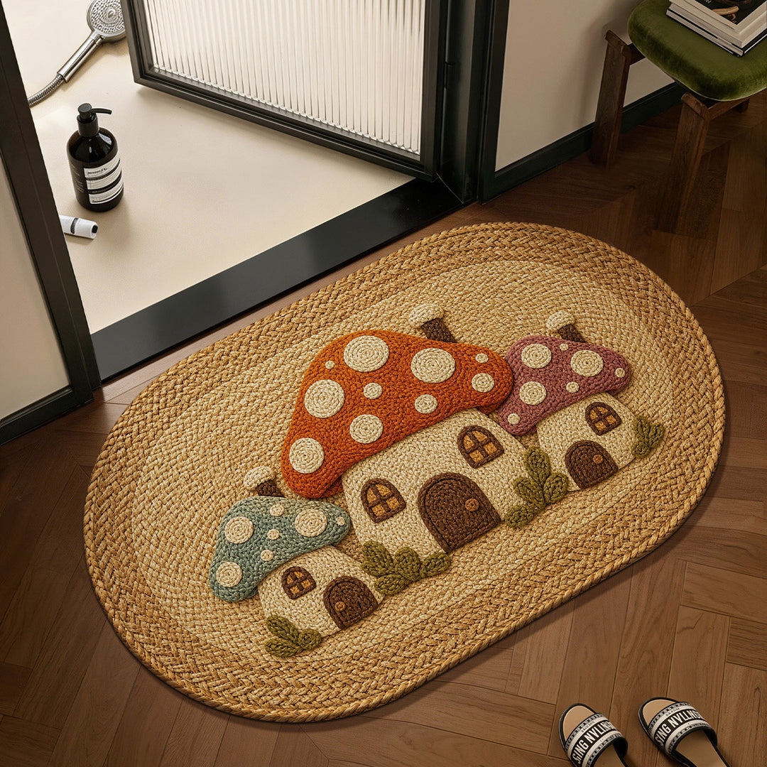 Decorative Pumpkin-Themed Area Mat