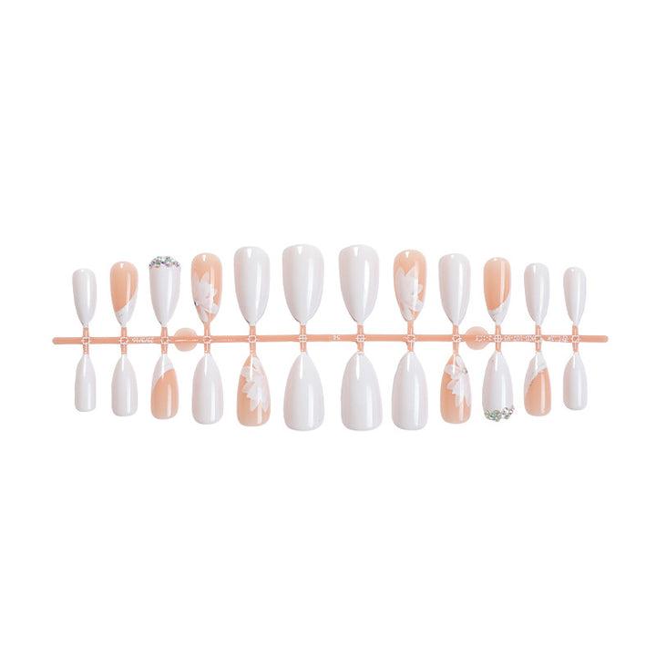 Premium Floral Designed Press-On Nail Set Kalsten