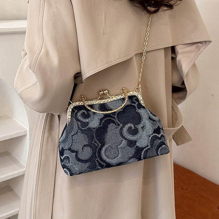 Vintage Floral Pattern Handbag