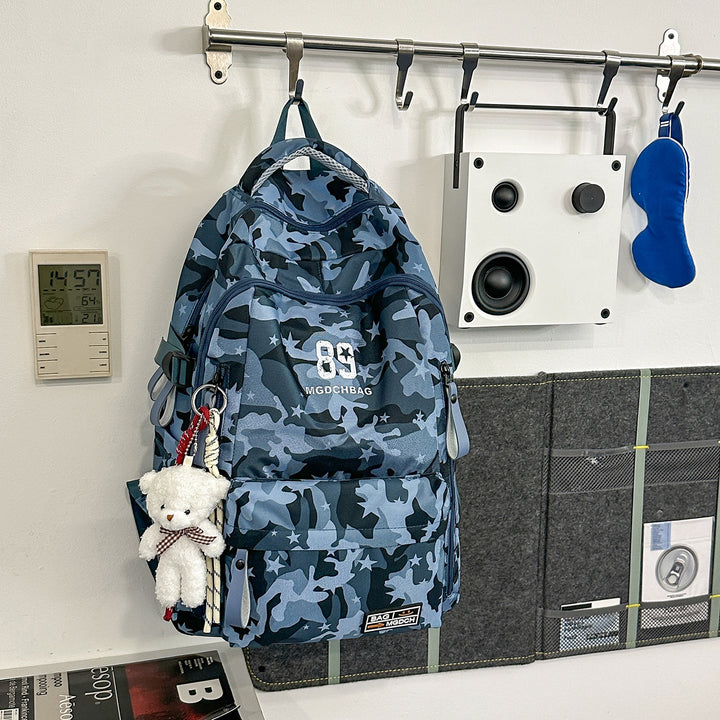 Versatile Camouflage Backpack with Multi-Pocket Design Kalsten