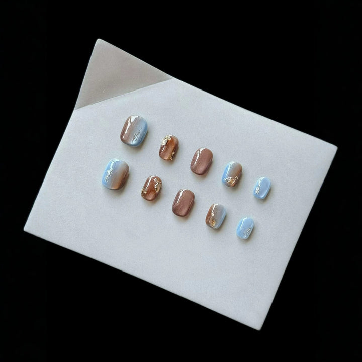 Artistic Ombre Gel Press-On Nail Set