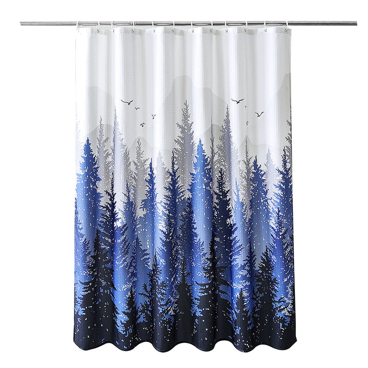 Geometric Patterned Waterproof Shower Curtain Kalsten
