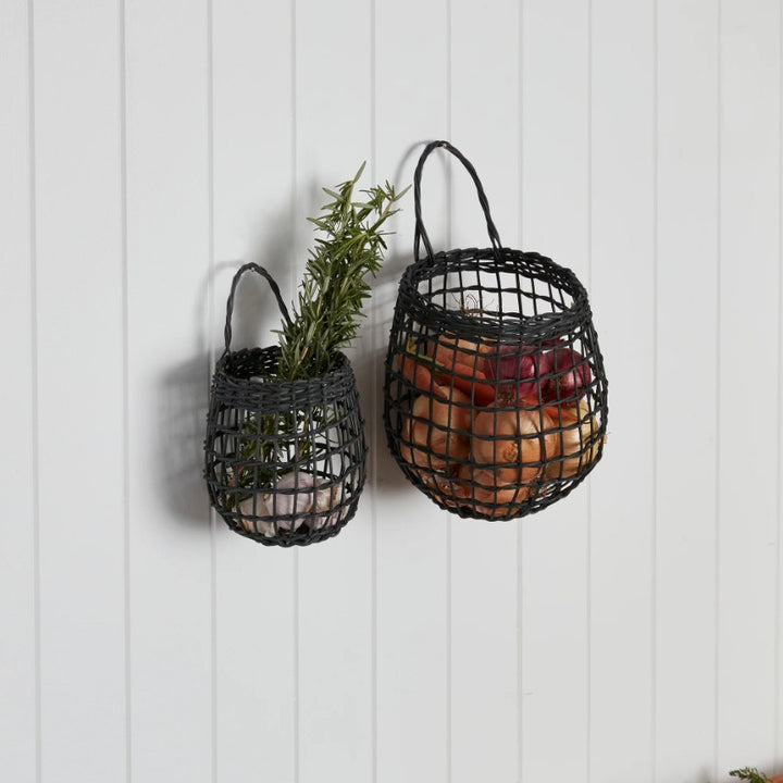 Handmade decoration basket made of natural material Kalsten