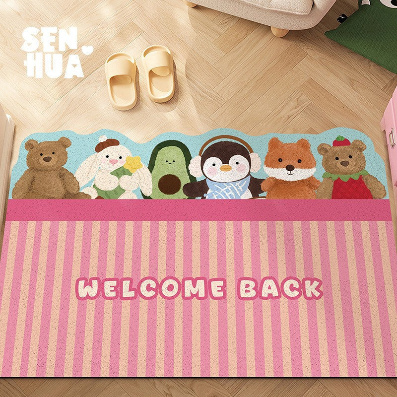 Cozy Cartoon Welcome Mat Kalsten