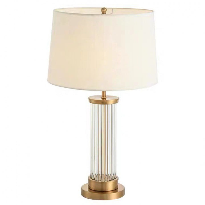 Elegant Crystal-Accented Table Lamp