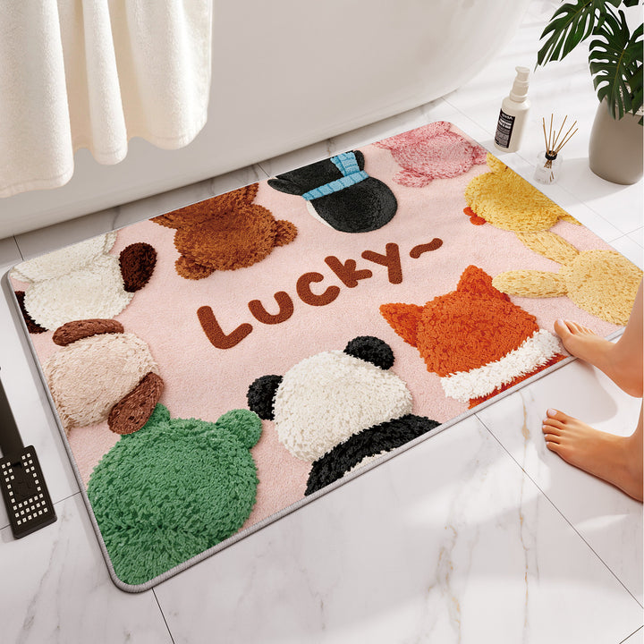 Cartoon-Themed Soft Bath Rug