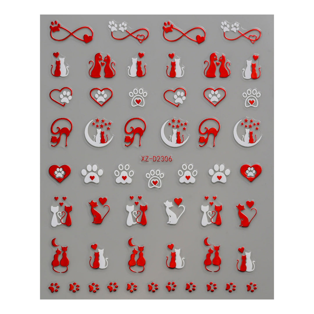 Cute Love-Themed Nail Art Charms