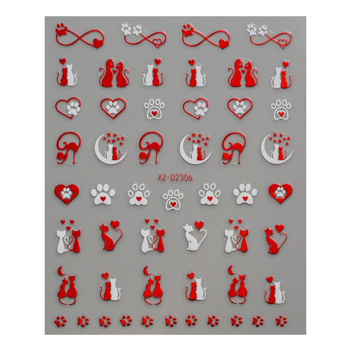 Cute Love-Themed Nail Art Charms
