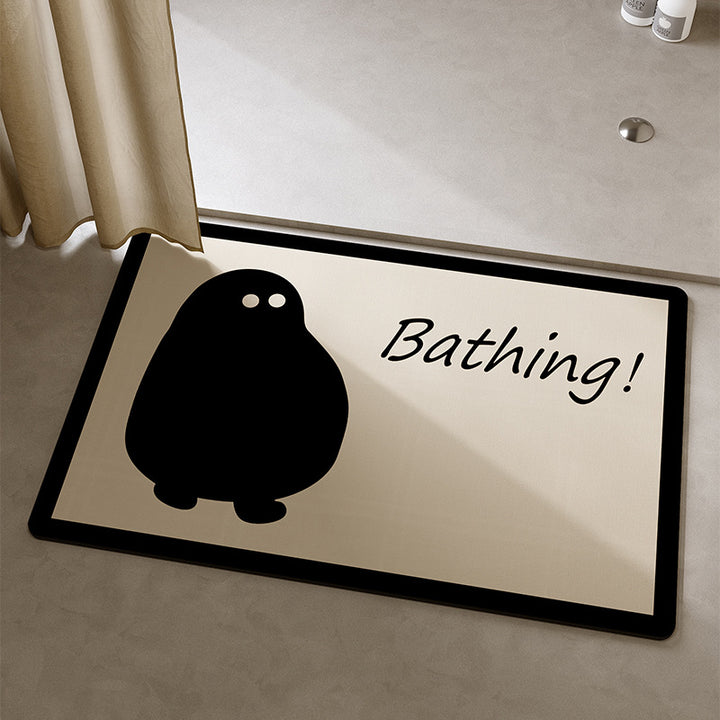 Playful Cat-Themed Bath Mat Kalsten