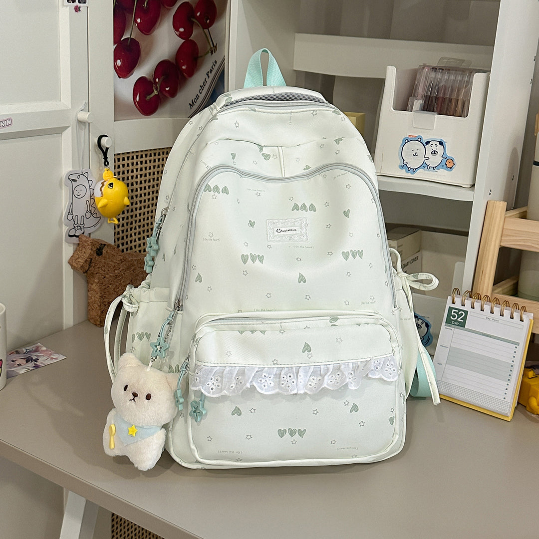 Cute Illustrated Multi-Compartment Backpack Kalsten