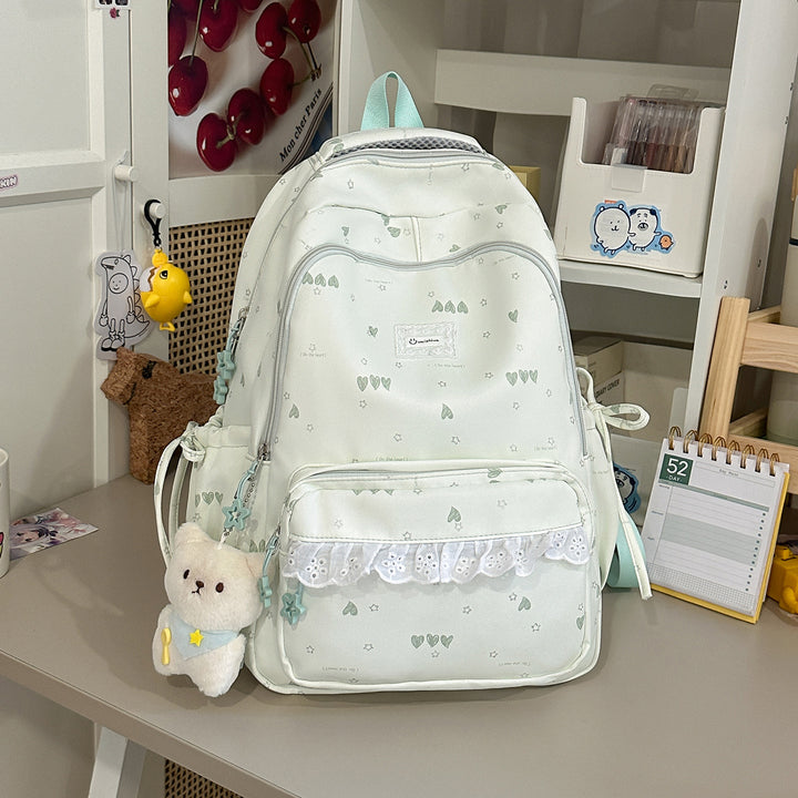 Cute Illustrated Multi-Compartment Backpack Kalsten