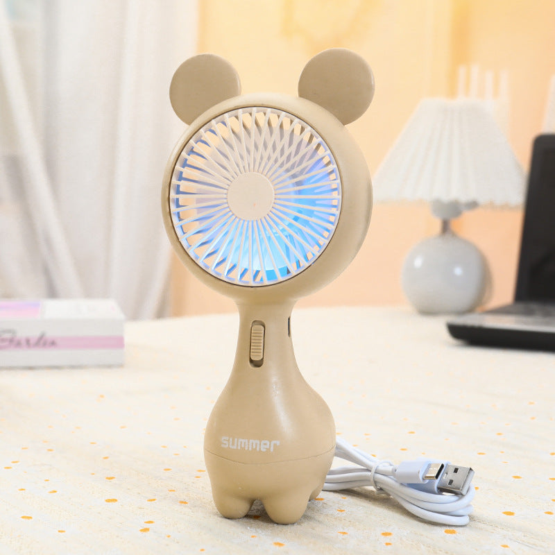 Women's Portable Hand Fan with Cute Ears Kalsten
