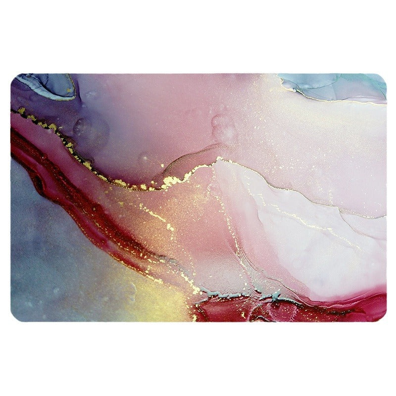 Luxury Marble-Effect Bath Mat Kalsten