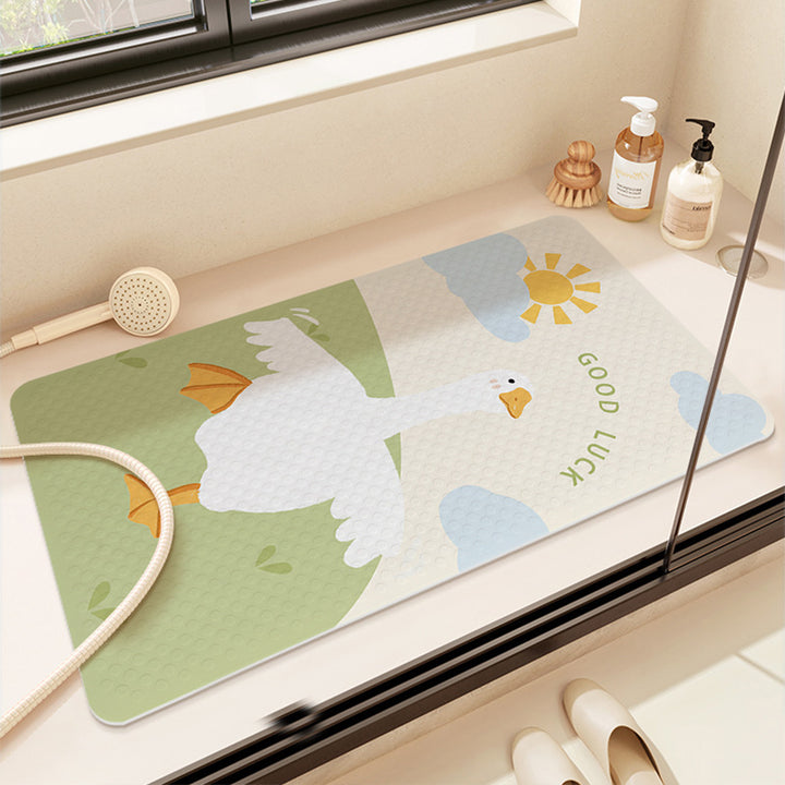 Cute Cartoon Duck Bath Mat