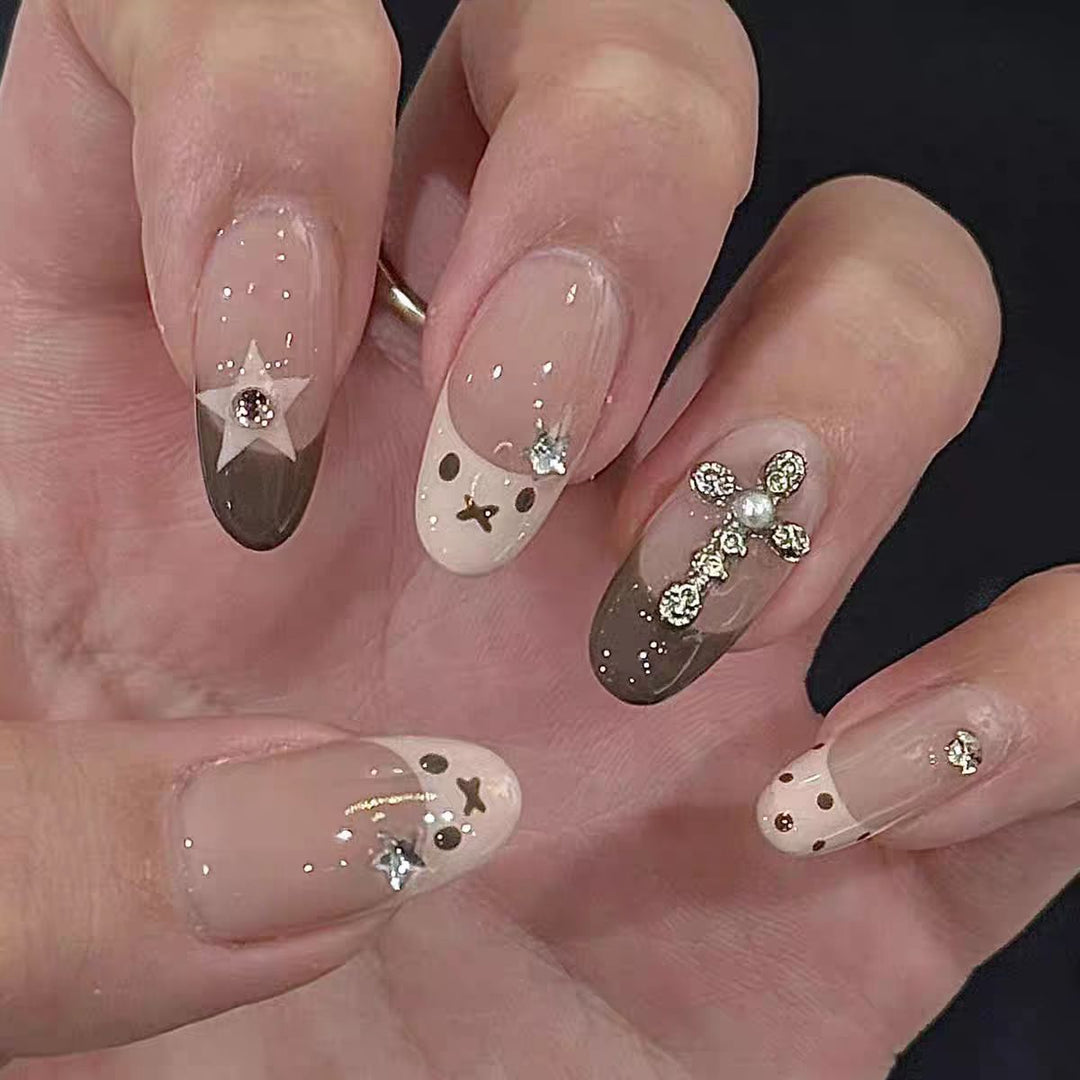 Artistic Floral and Minimalist Press-On Nails Kalsten