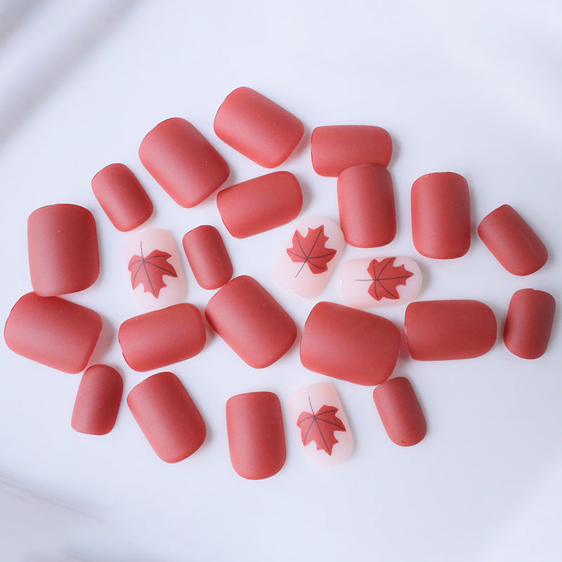 Autumn Leaf Pattern Nail Art Kalsten