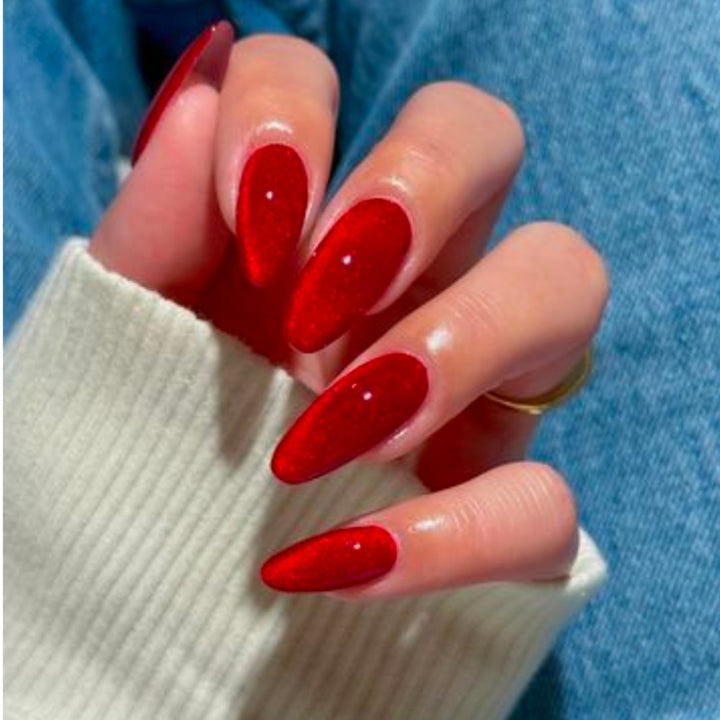 Glamorously Long Almond-Shaped Press-On Nails Kalsten