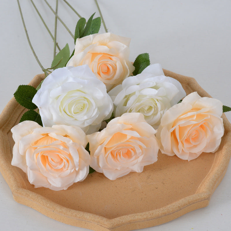 Elegant Silk Black Rose Hair Accessory