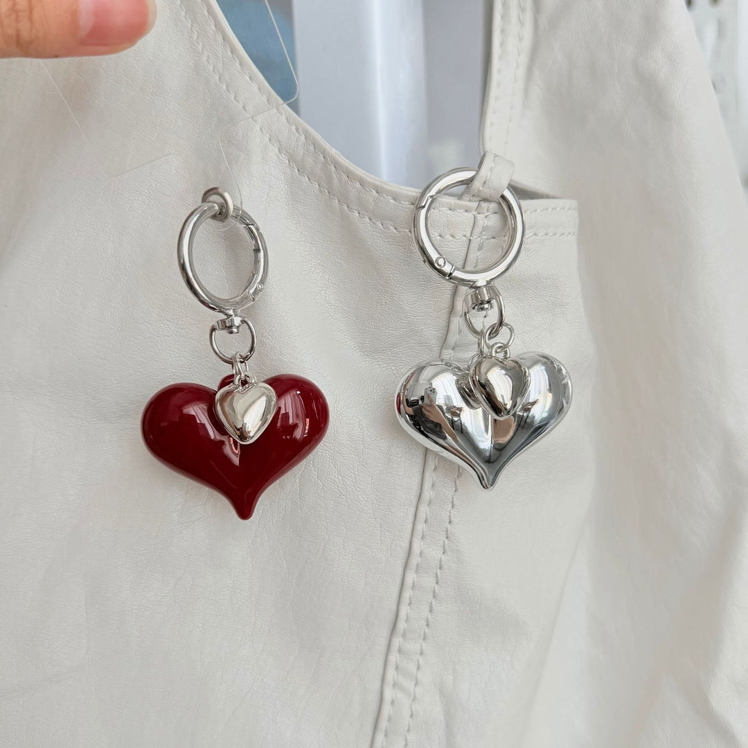 Heart-Shaped Pendant Keychain Kalsten