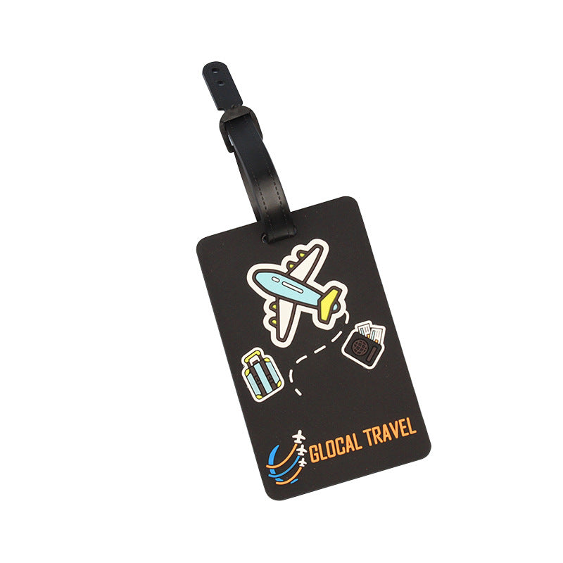 Unisex Luggage Tag with Playful Airplane Design Kalsten