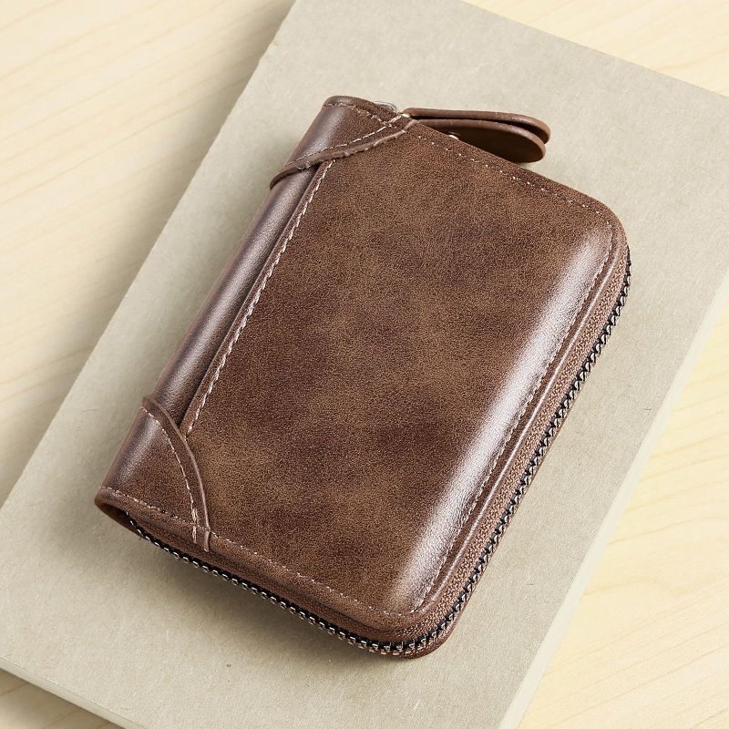 Premium Leather Zippered Wallet Kalsten