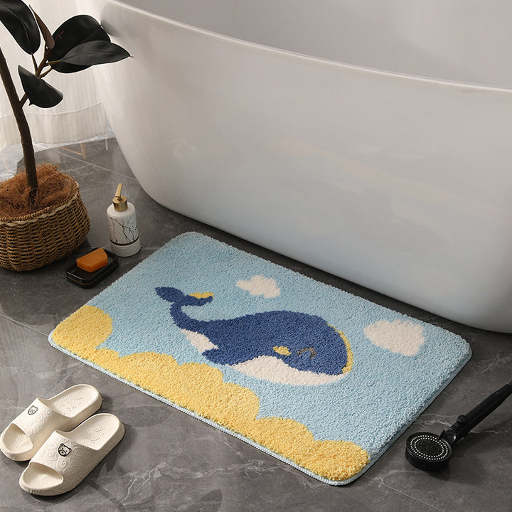 Playful Cartoon Bath Mat Kalsten