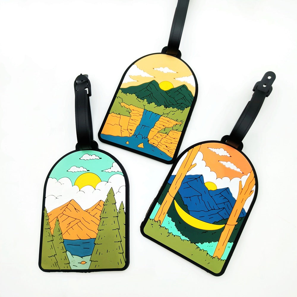 Adventure-Themed Luggage Tag Kalsten