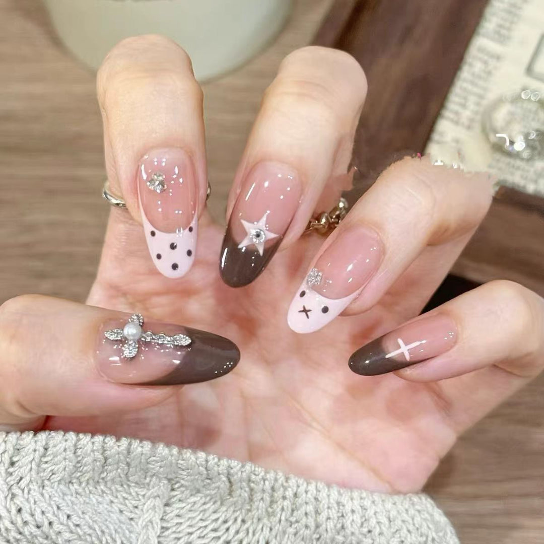 Whimsical Decorative Press-On Nails Kalsten