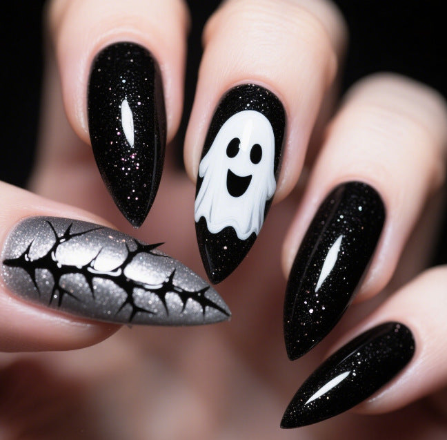 Halloween Themed Spooky Nail Art Kalsten