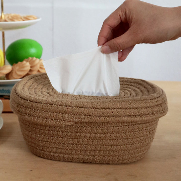 Handwoven Tissue Holder Kalsten