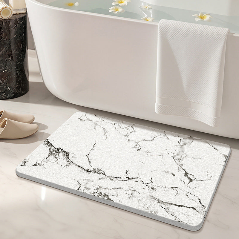 Marble Design Bath Mat Kalsten