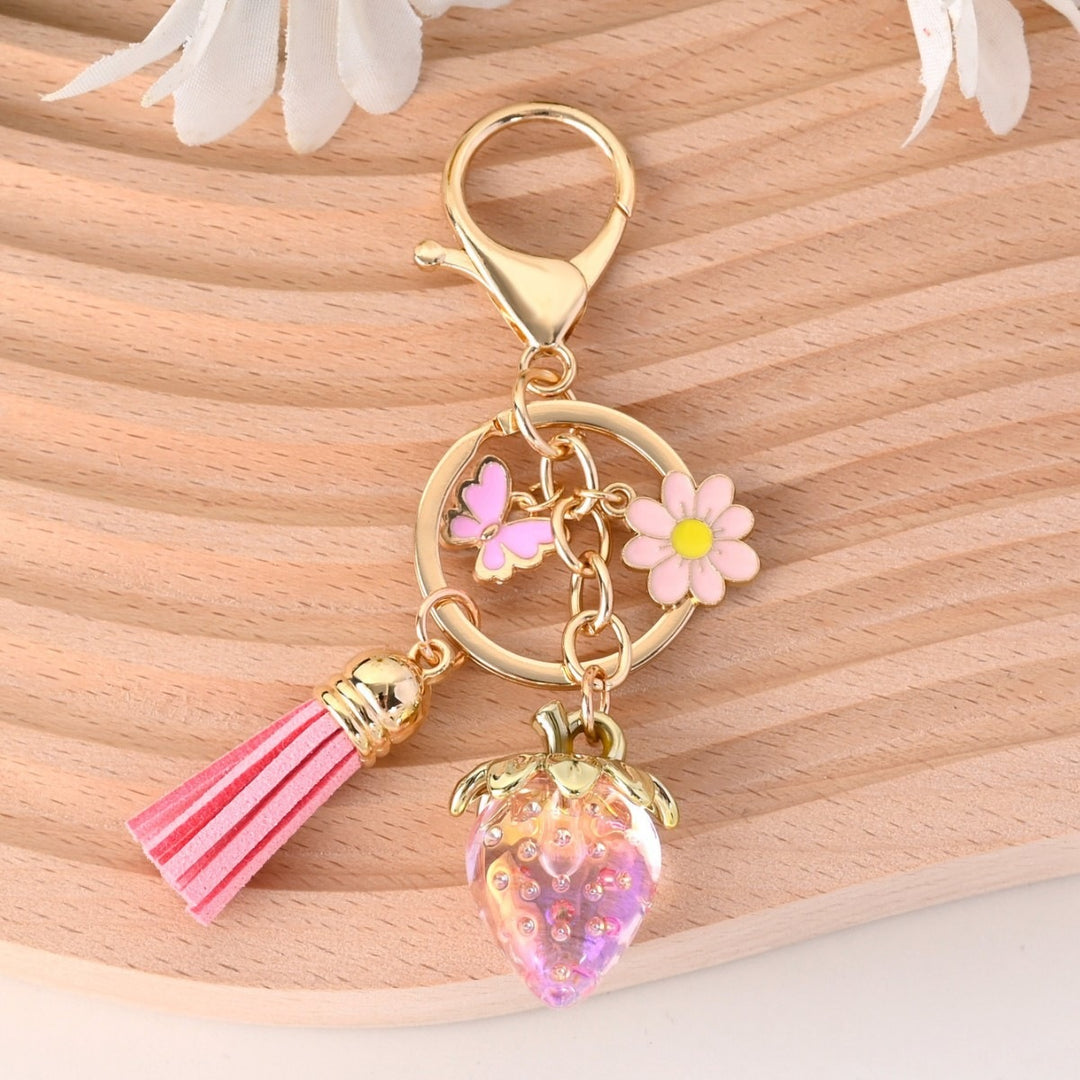 Keychain with Fruity Strawberry Design Kalsten