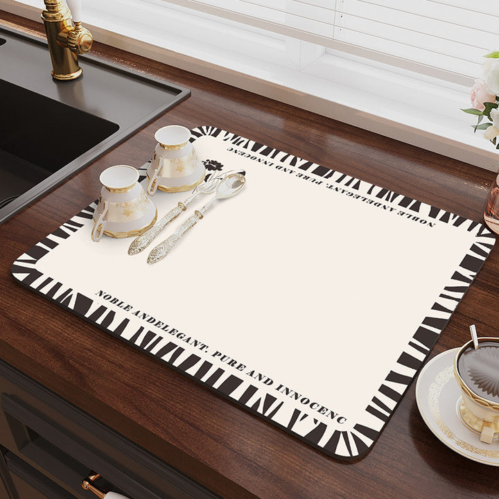 Geometric Patterned Kitchen Mat Kalsten