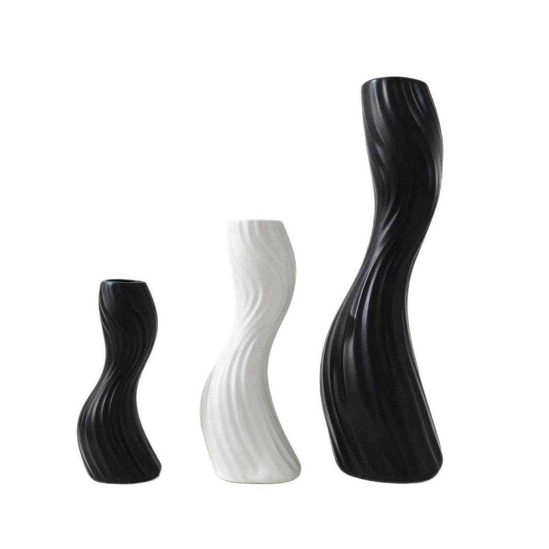 Elegant Twisted Decorative Floor Vase Kalsten