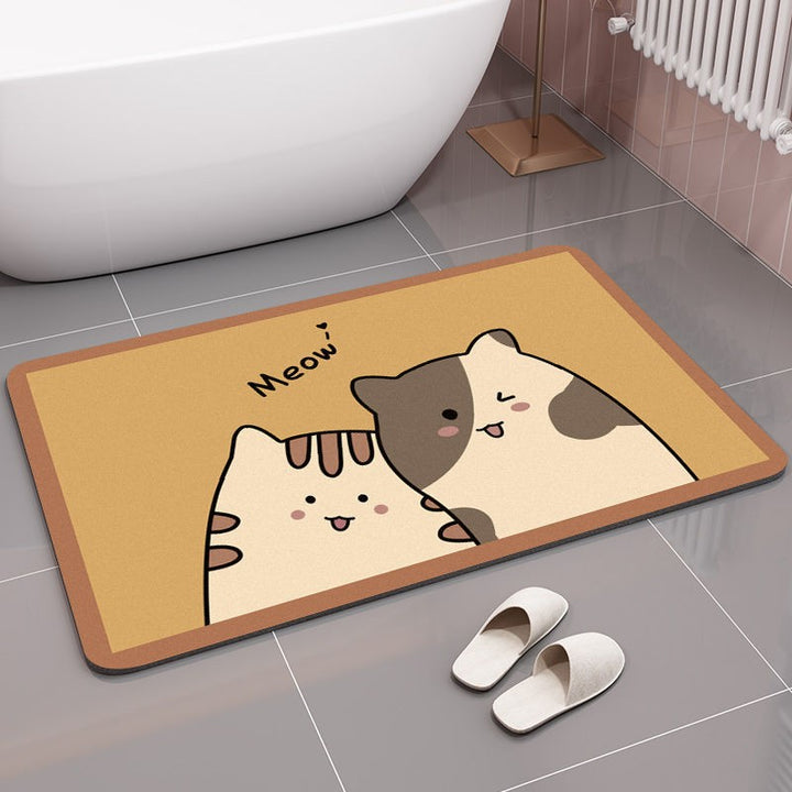 Cute Bear-Themed Bath Mat