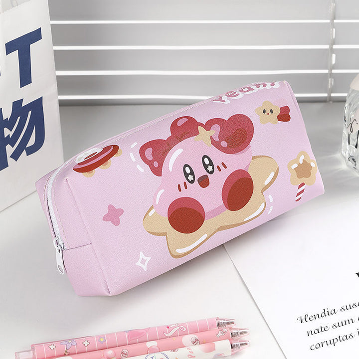 Cute Cartoon-Themed Zippered Pencil Case